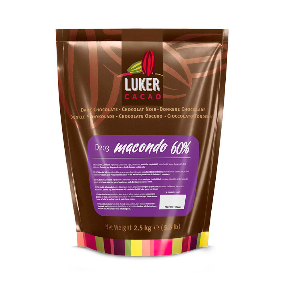 X2.5KG MACONDO 60% CHOC LUKER