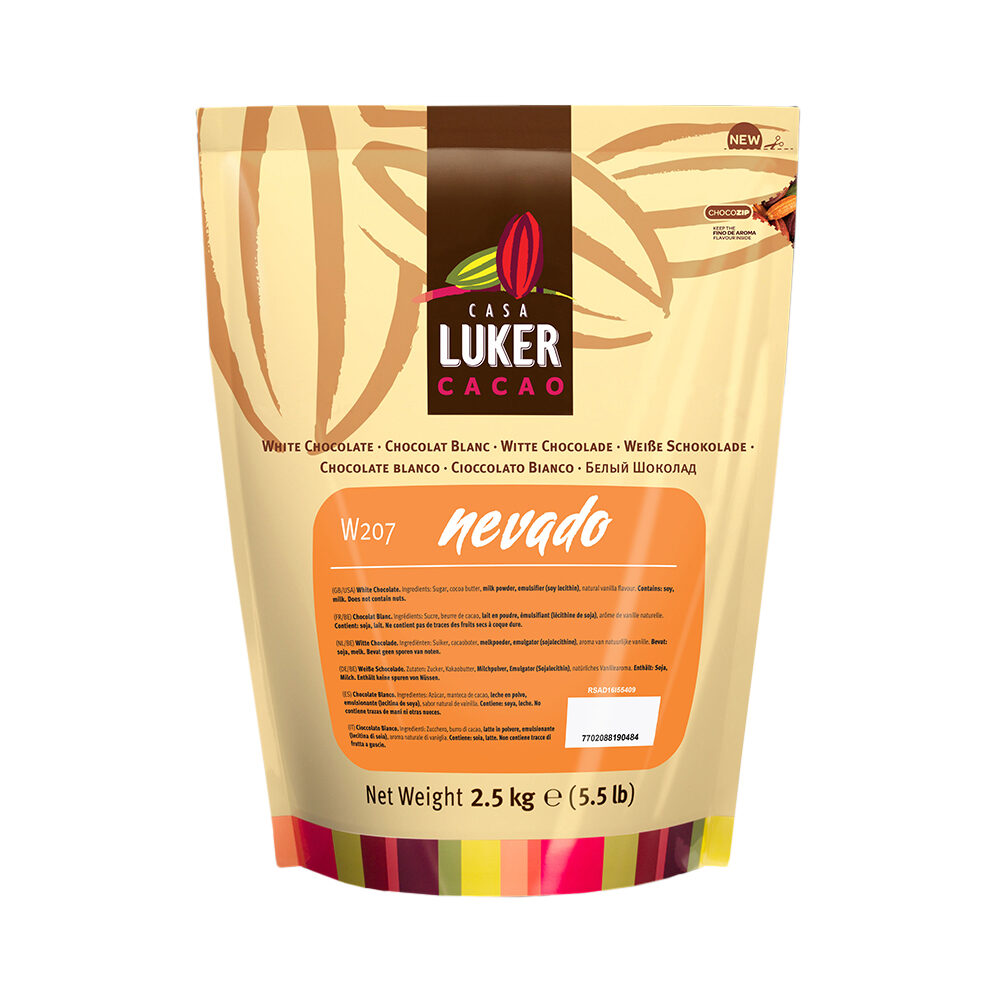 X2.5KG NEVADO WITTE CHOCOLADE LUKER
