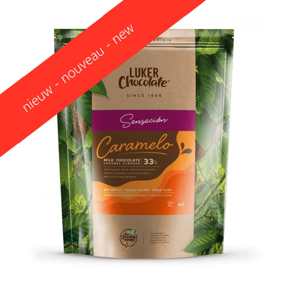 X2,5KG CARAMELO MILK CHOCOLATE 33%