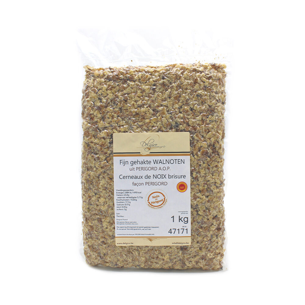 X1KG WALNOTEN STUKJES GEHAKT 4-6MM PERIGORD AOP