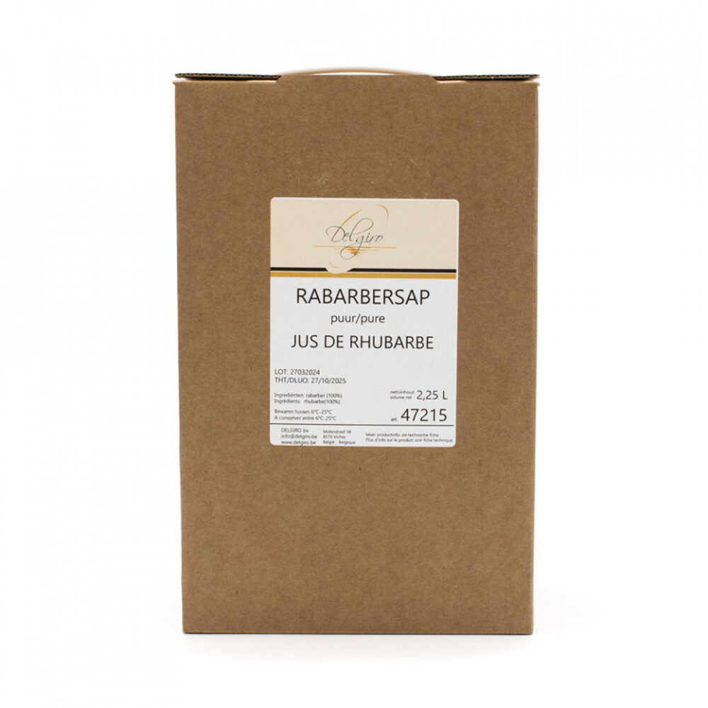 X2,25L JUS DE RHUBARBE 100% PUR