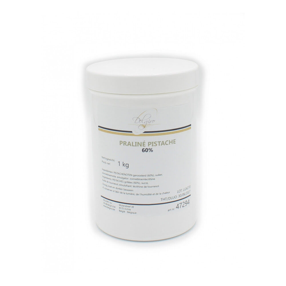 X1KG PISTACHIO PRALINE PASTE 60%