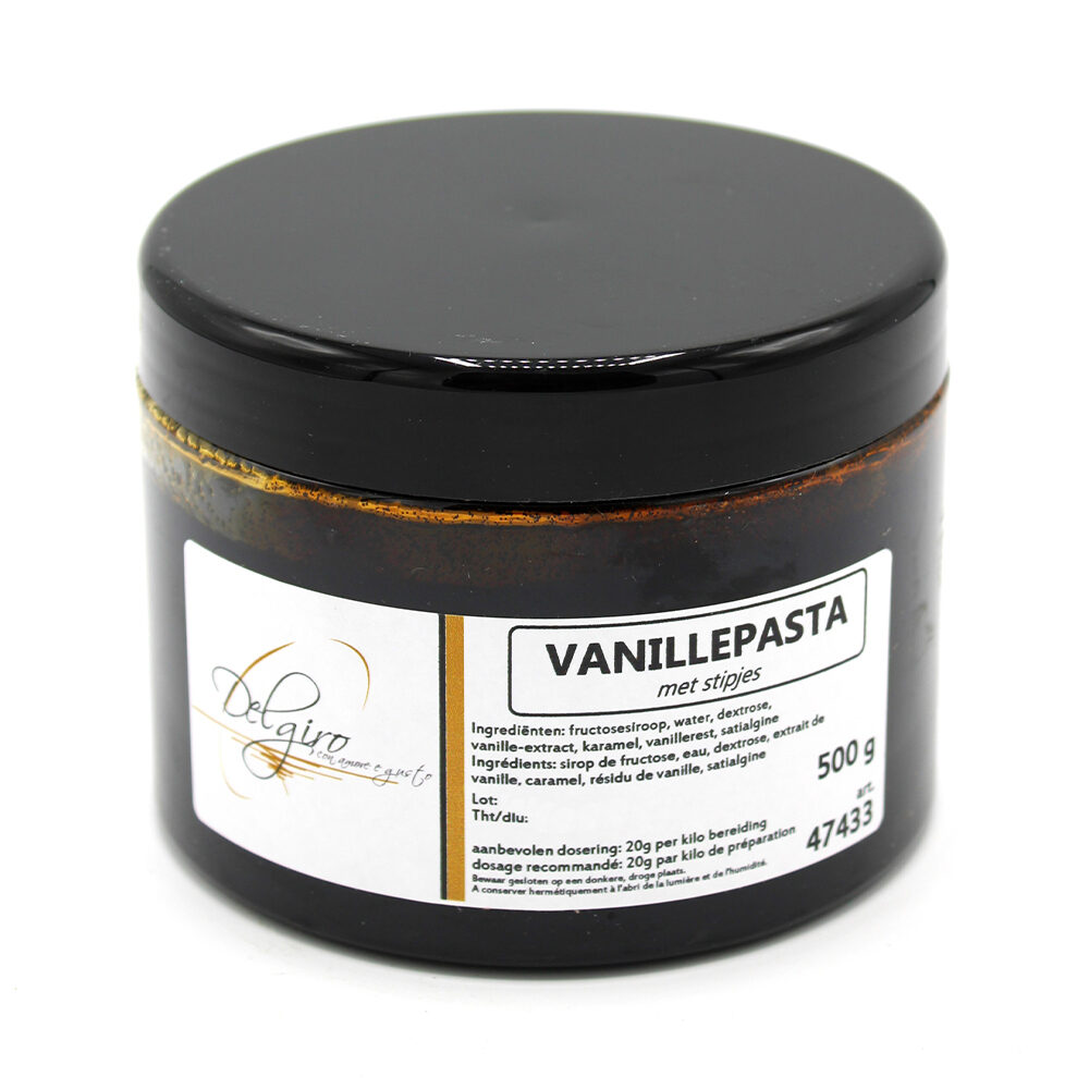 X0,5KG VANILLE PASTA - MET ZWARTE PUNTJES - DELGIRO