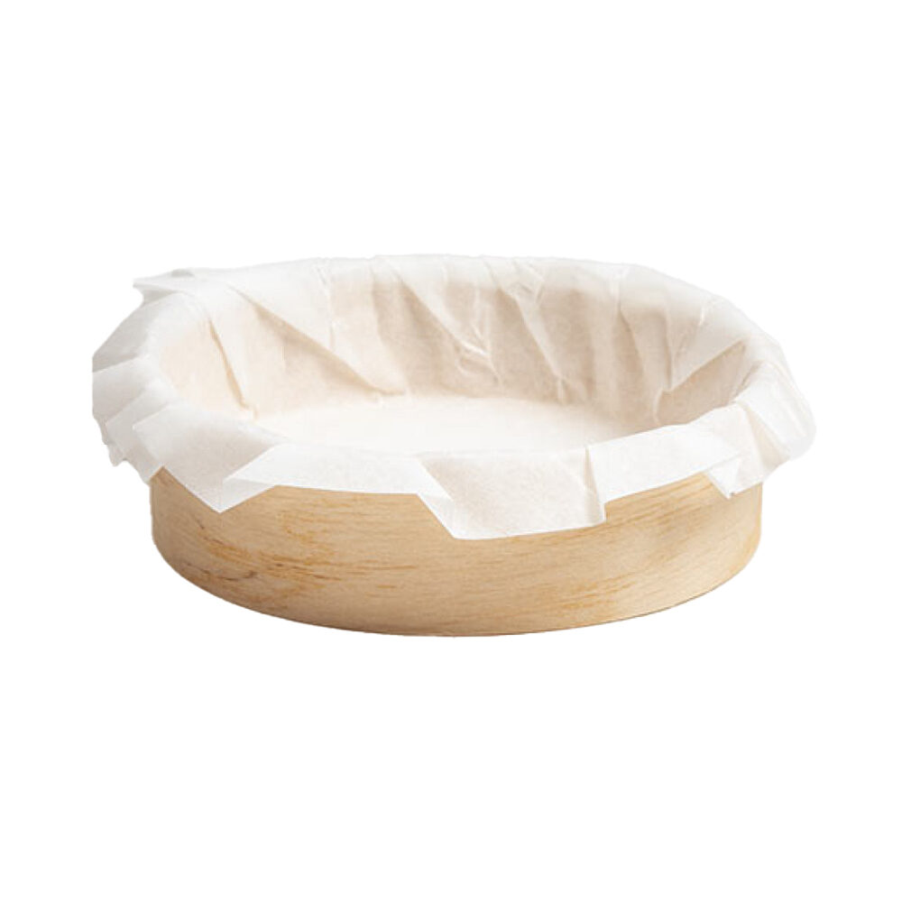 X100PC WOODEN CIRCLE WITH BAKING PAPER 160/35
