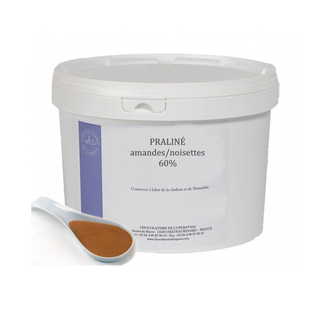 X6KG PRALINE ALMONDS VALENCIA / HAZELNUTS PIEMONTE IGP 60%