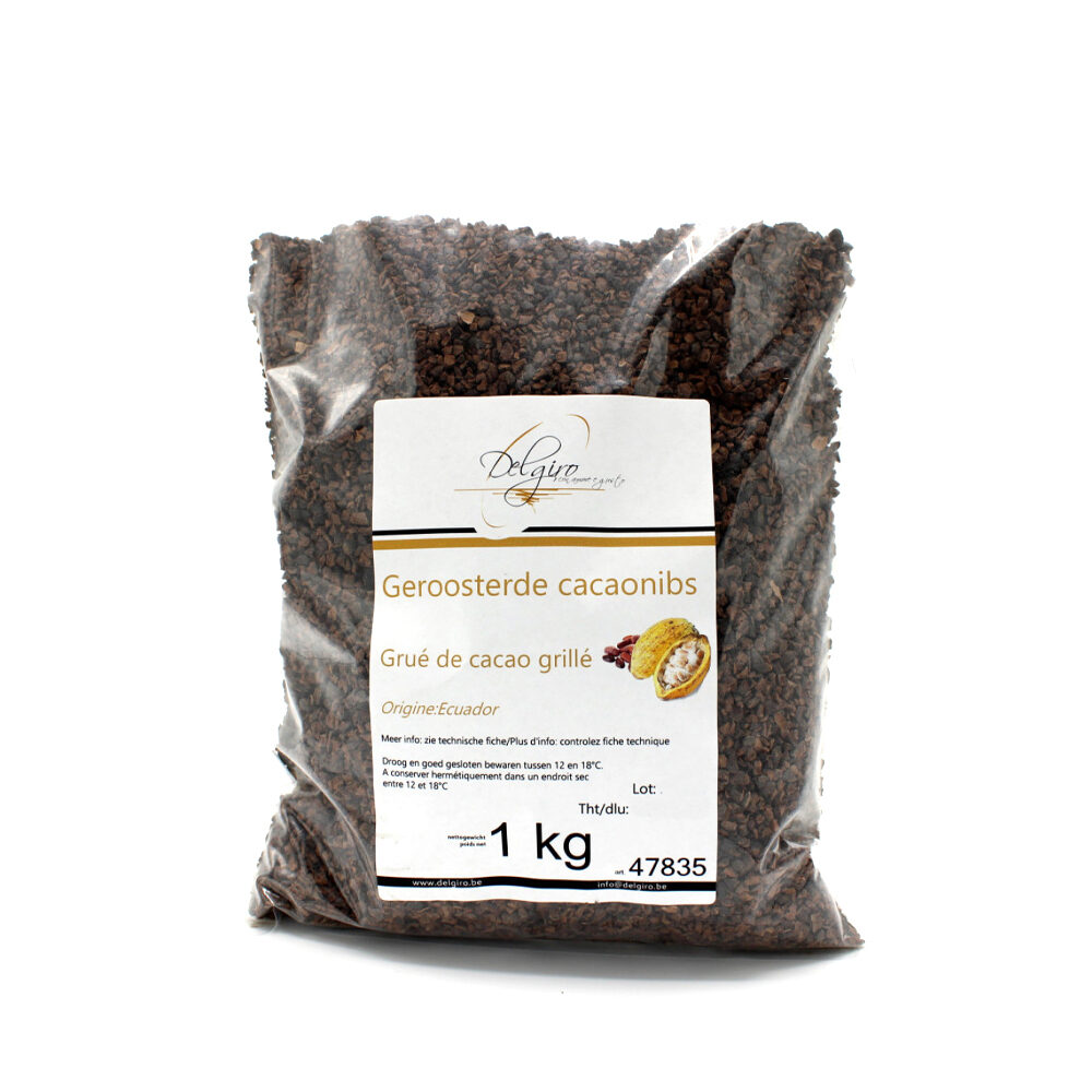 X1KG GRUE DE CACAO D'ORIGINE EQUATEUR GRILLE EXTRA FIN
