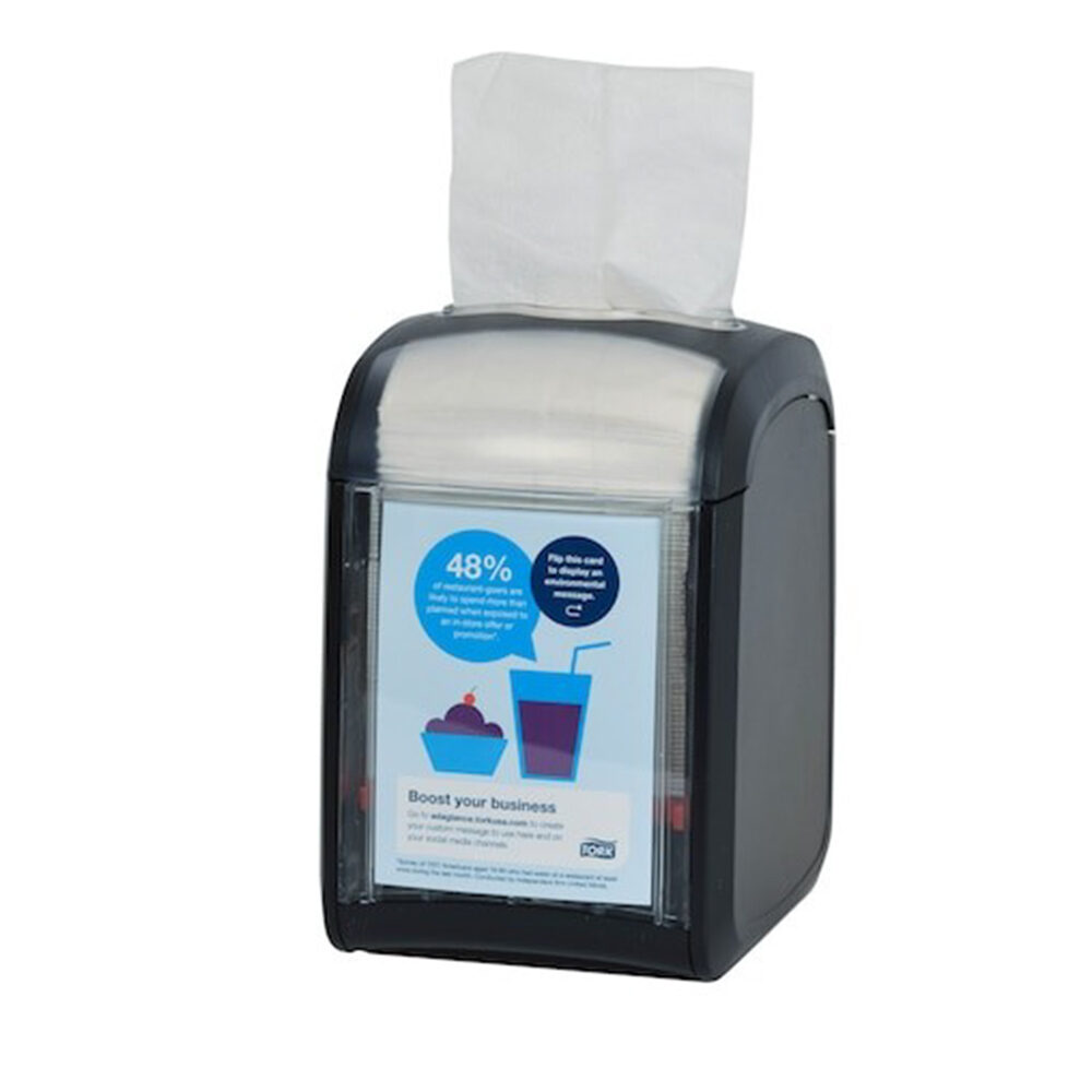 C/4PC PORTE-SERVIETTE XPRESSNAP TABLETOP NOIR N14 TORK