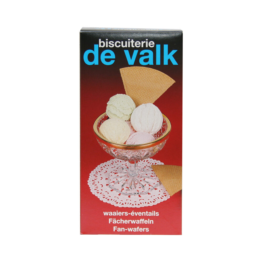 C/12X42PC BISCUIT A GLACE EVENTAIL - DUBBELE LUXE WAAIER/W51