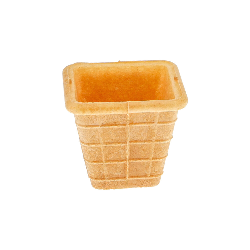 X288PC BISCUIT A GLACE POT - VIERKANTE BEKER/B01