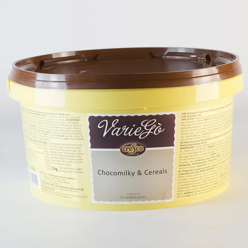 X3KG VARIEGATO CHOCOMILKY & CEREALS (MELKCHOC&GRANEN) CRESCO