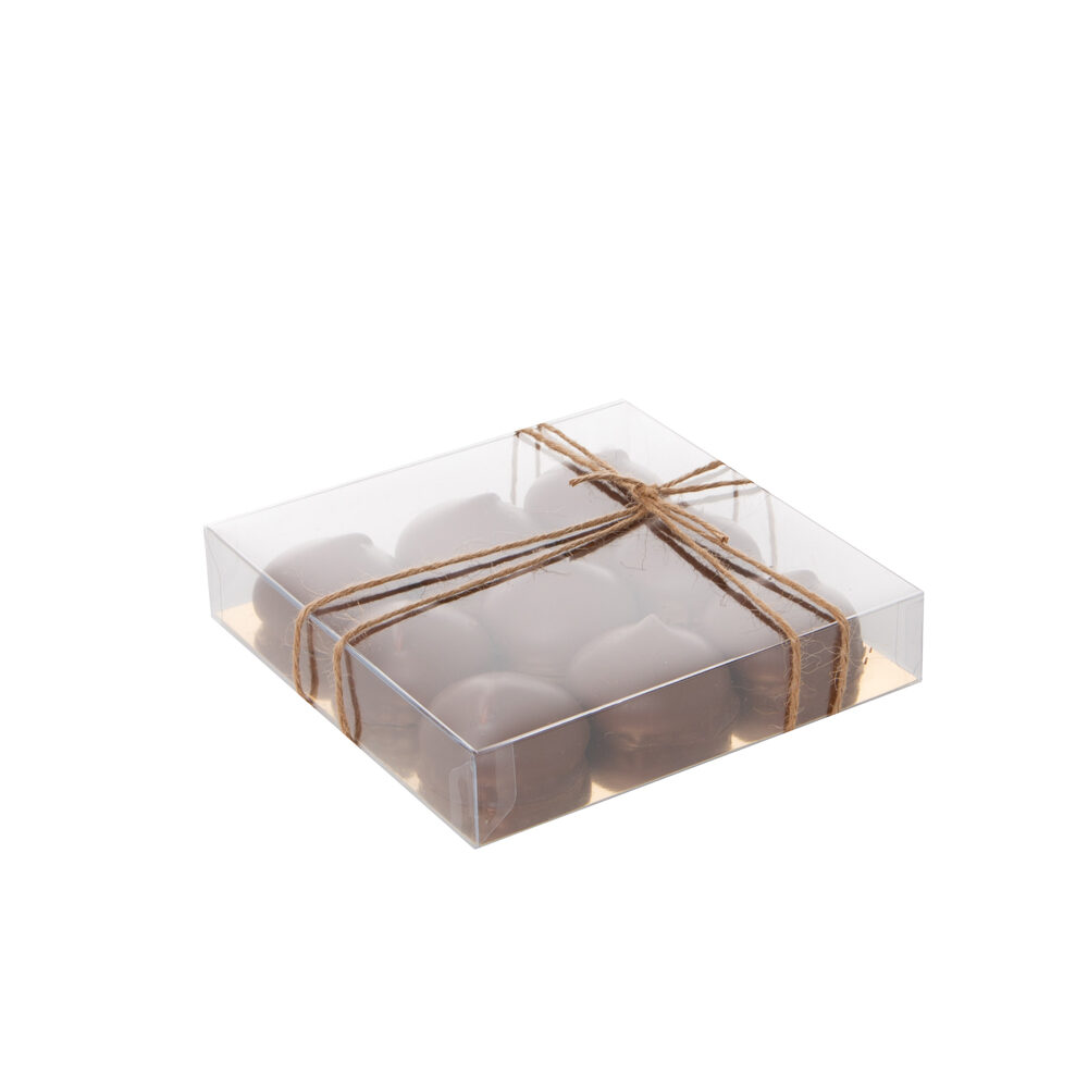 X100ST MACARON BOX PVC + CARD 135X45X45MM