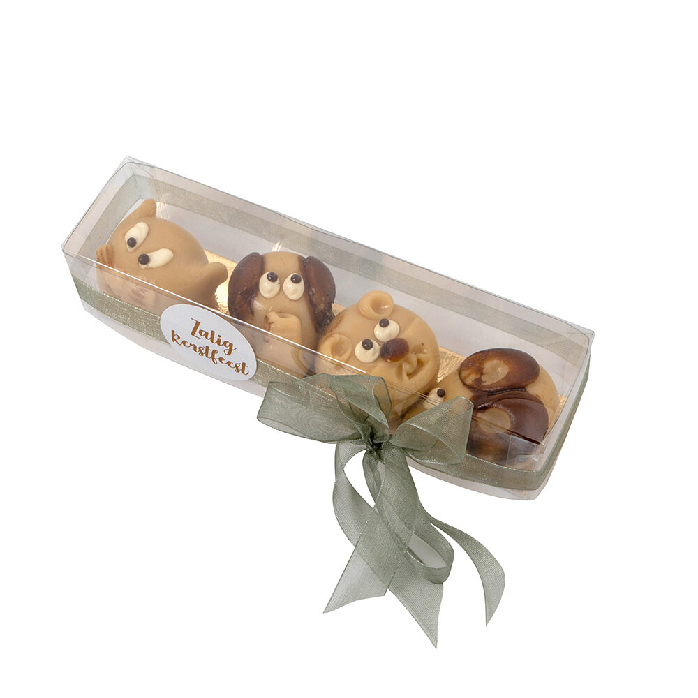 X100PC BOX MACARON PVC + CARTON 185X45X45MM