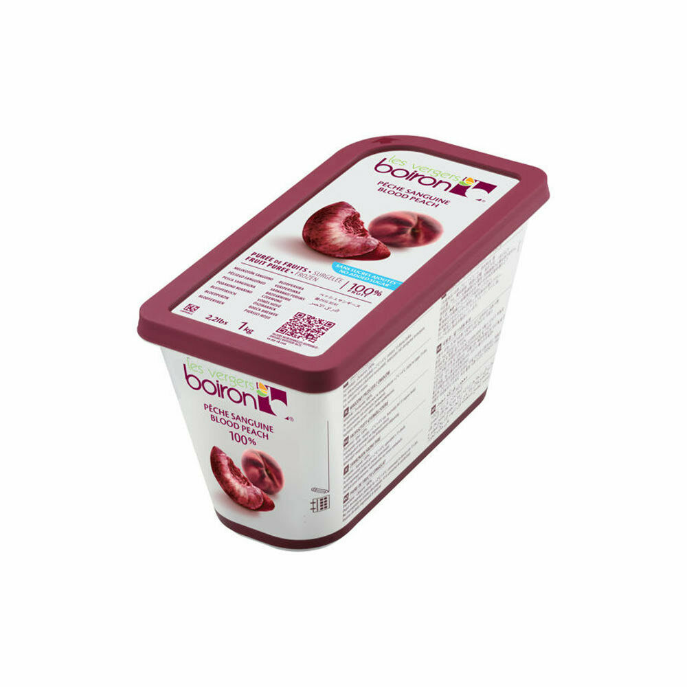 X1KG BLOOD PEACH PUREE 100% BOIRON