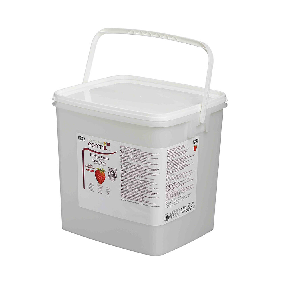 X 10KG STRAWBERRY PUREE BOIRON SUGAR ADDED