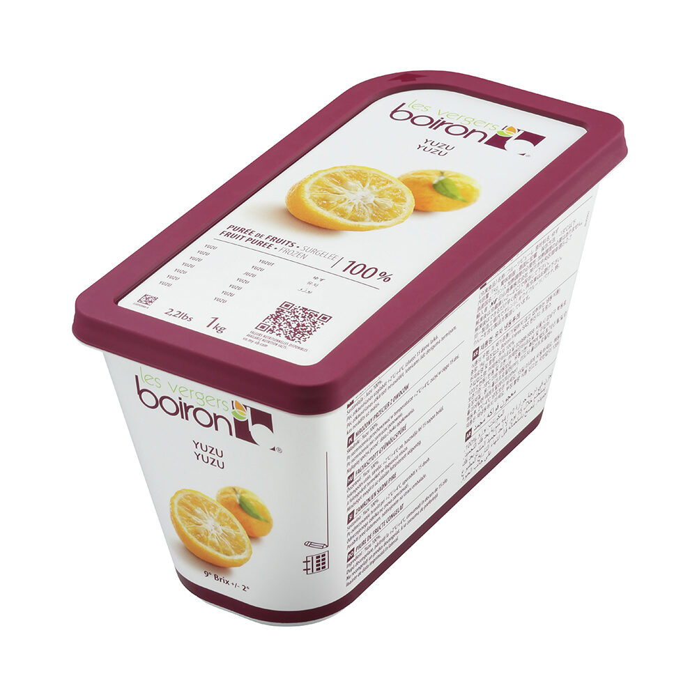 X1KG YUZU FROZEN  PUREE 100% BOIRON