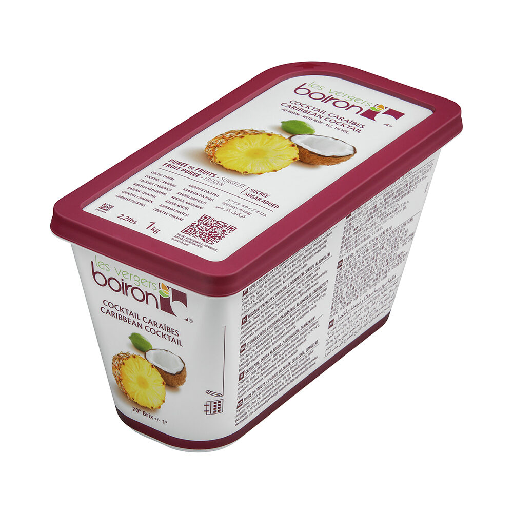 X1KG PURÉE DE FRUITS SUCR. SURG. AVEC RHUM : CARAÏBES 788