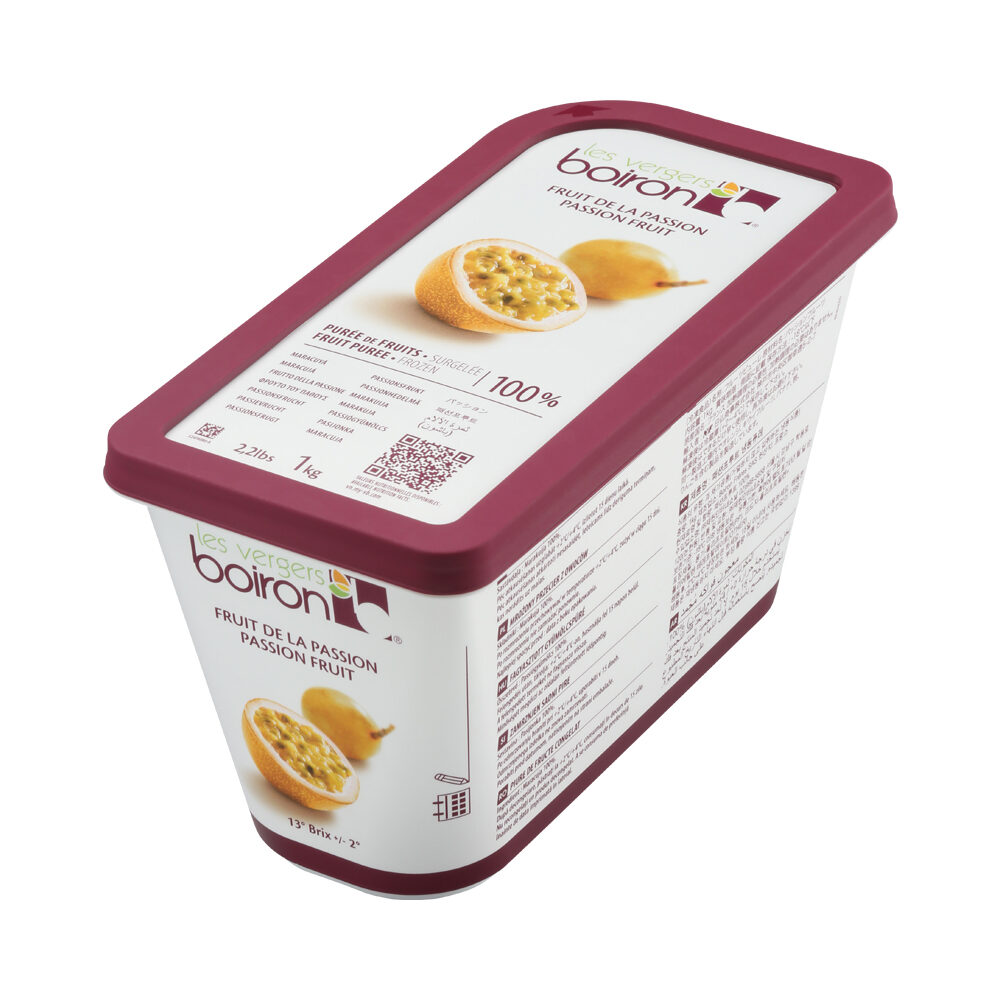 X1KG  PASSION FRUIT FROZEN PUREE  100% BOIRON