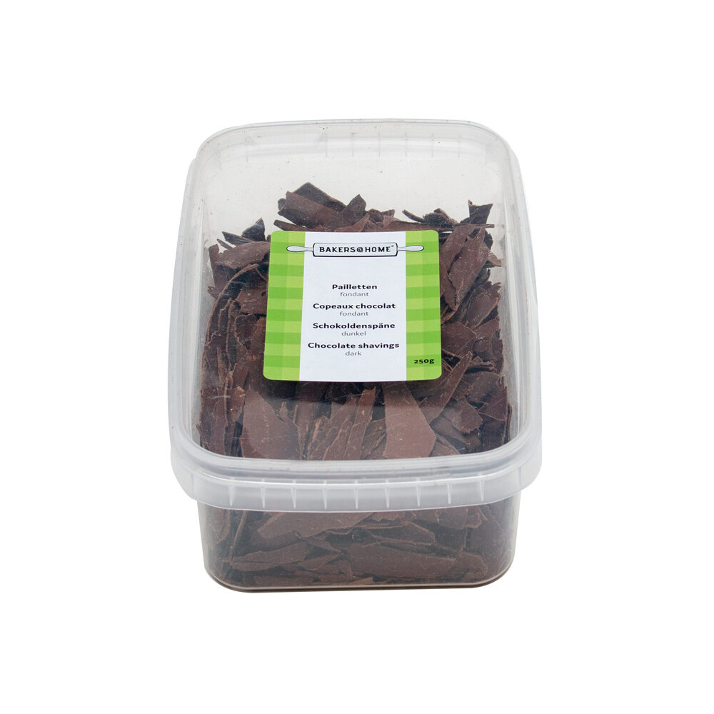 C/6X250GR DARK CHOCOLATE SHAVINGS  B@HOME