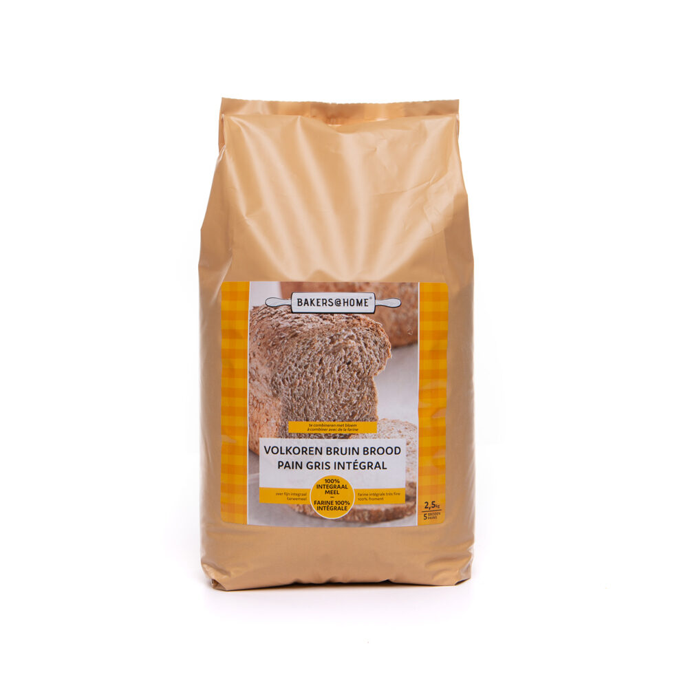 C/4X2.5KG WHOLEMEAL BROWN BREAD FLOUR B@HOME