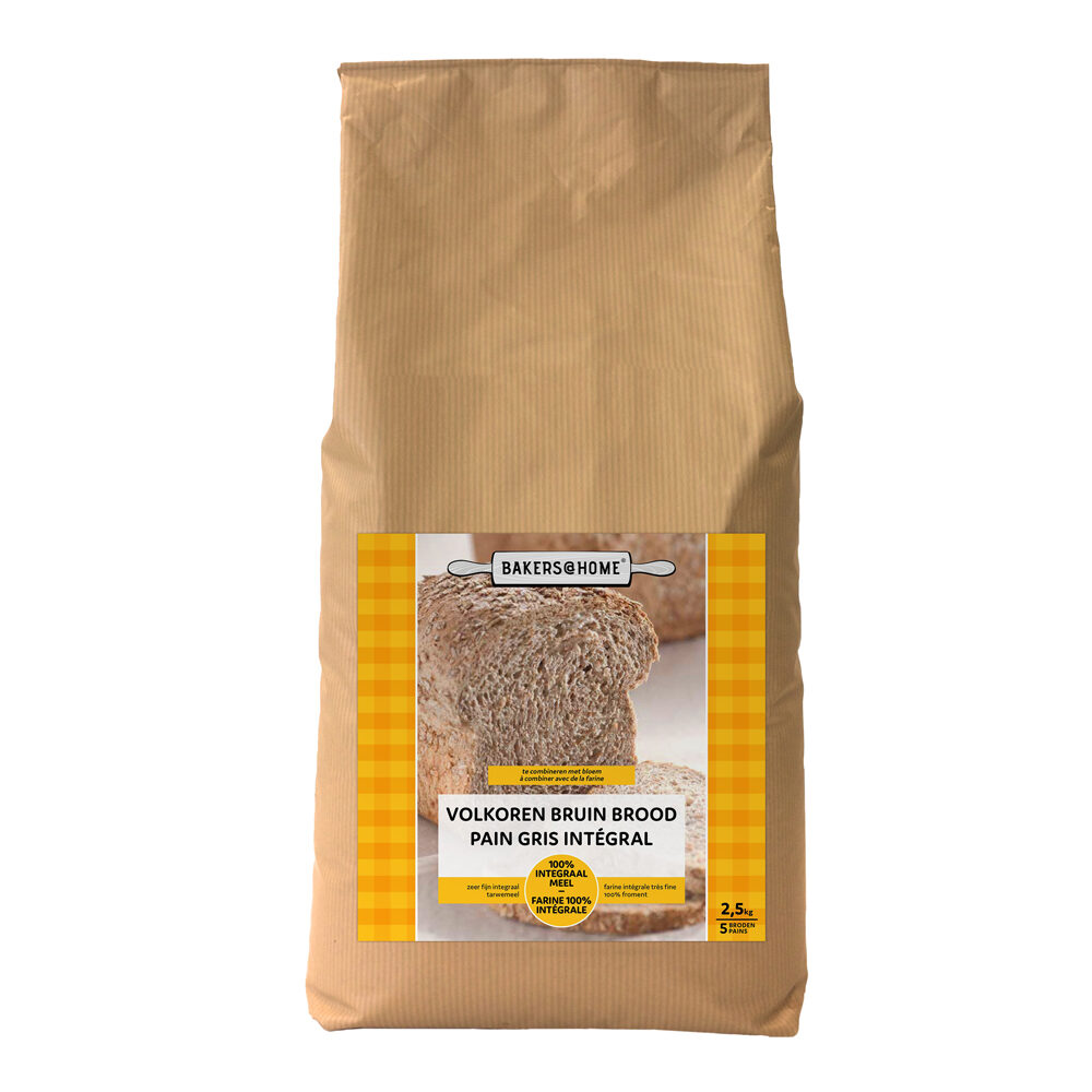C/4X2.5KG WHOLEMEAL BROWN BREAD FLOUR B@HOME