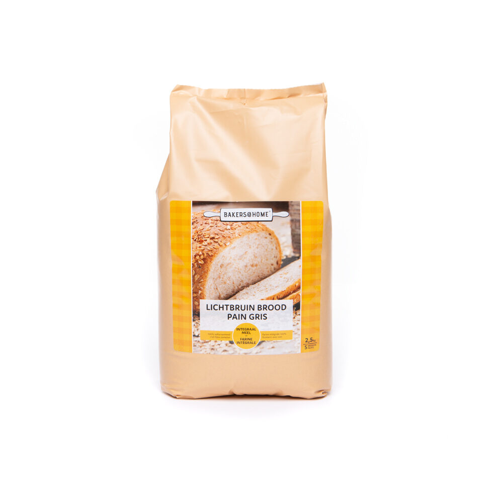 C/4X2.5KG LIGHT BROWN BREAD FLOUR  B@HOME