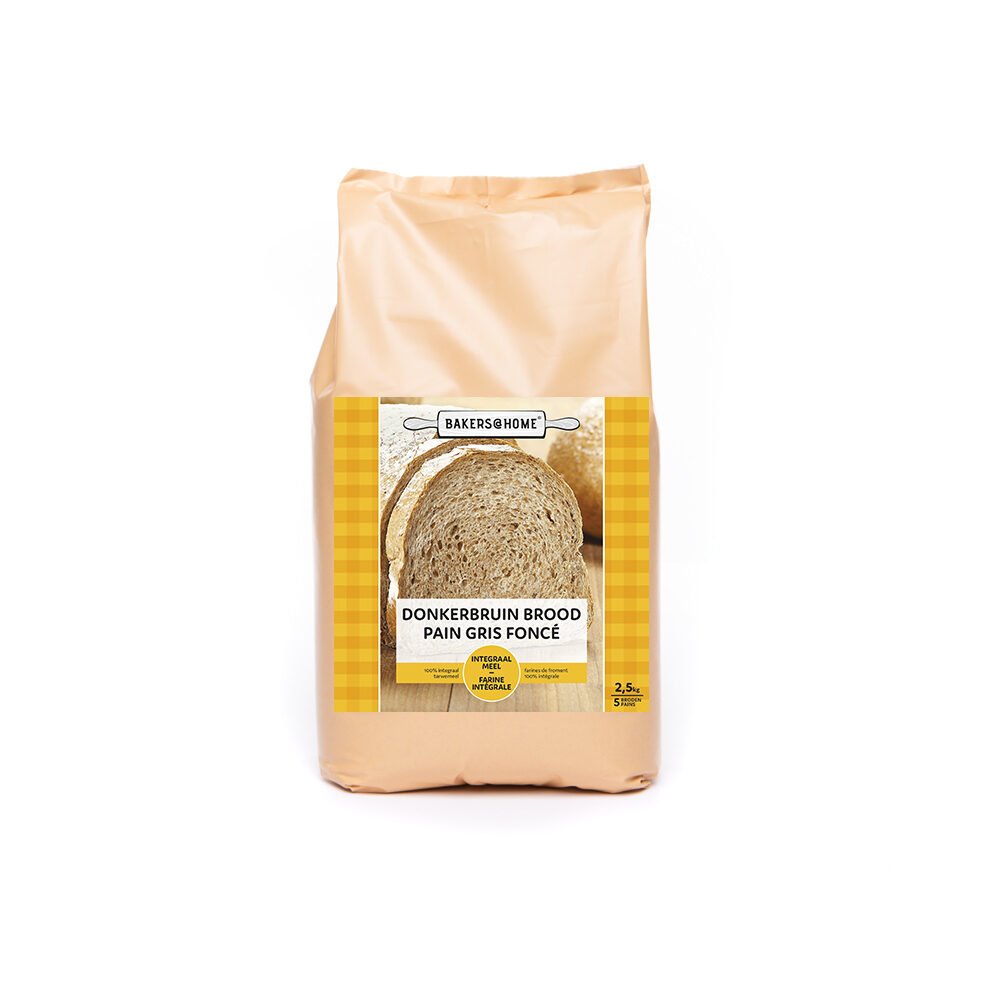 C/4X2,5KG BLOEM DONKERBRUIN BROOD  B@HOME