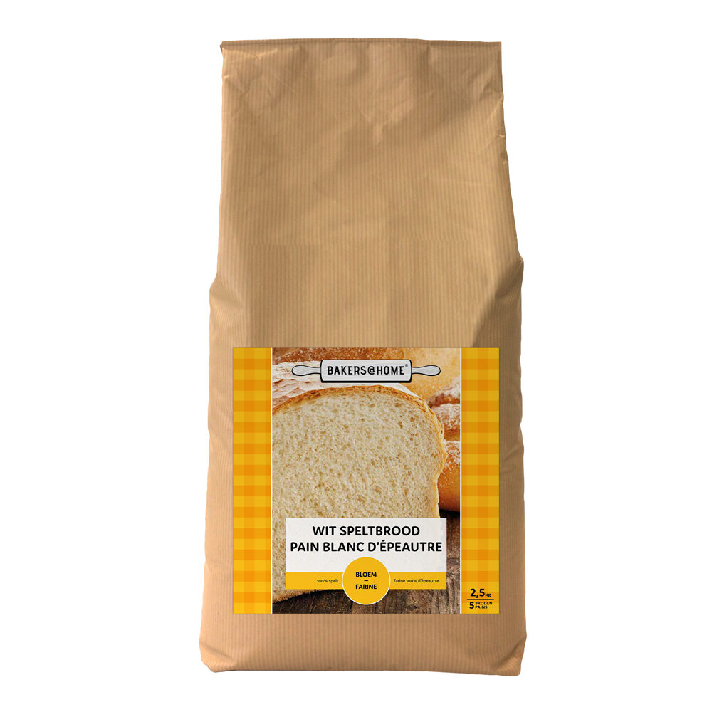 C/4X2.5KG WHITE SPELT BREAD FLOUR  B@HOME
