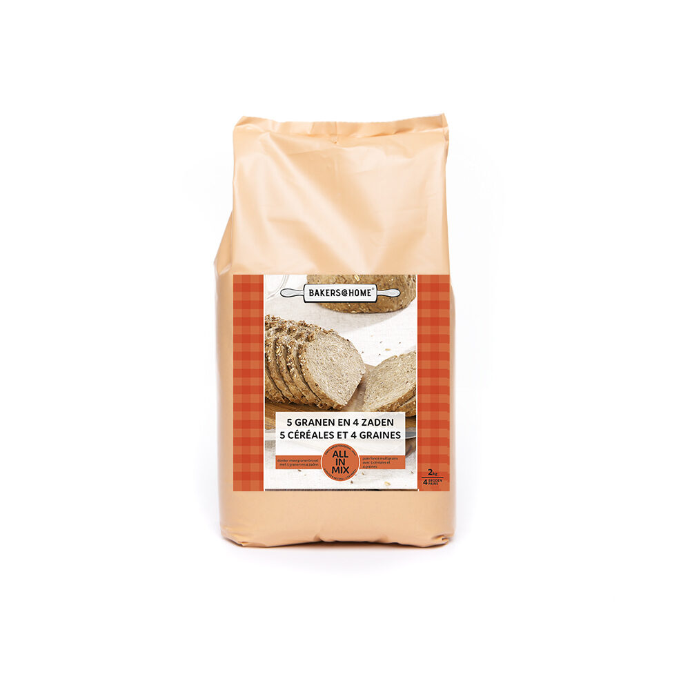 C/6X2KG ALL IN  5 GRAINS AND 4 SEEDS BREAD MIX B@HOME