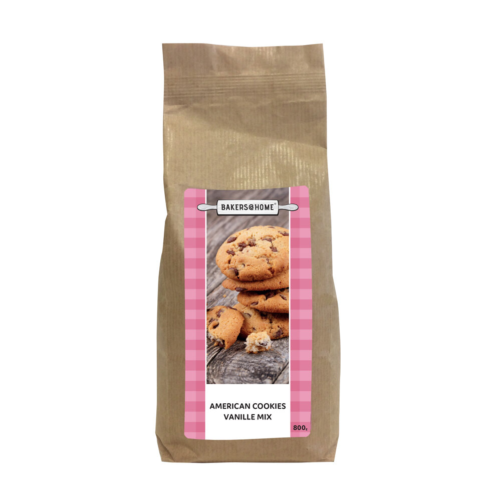 C/8X800GR AMERICAN COOKIES VANILLA MIX  B@HOME