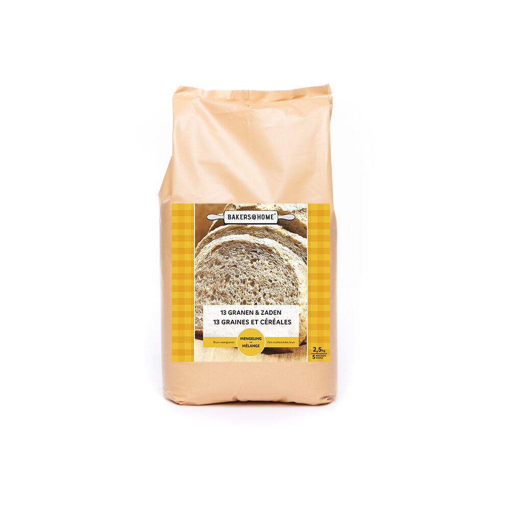 C/4X2,5KG FARINE 13 GRAINES BAKERS@HOME