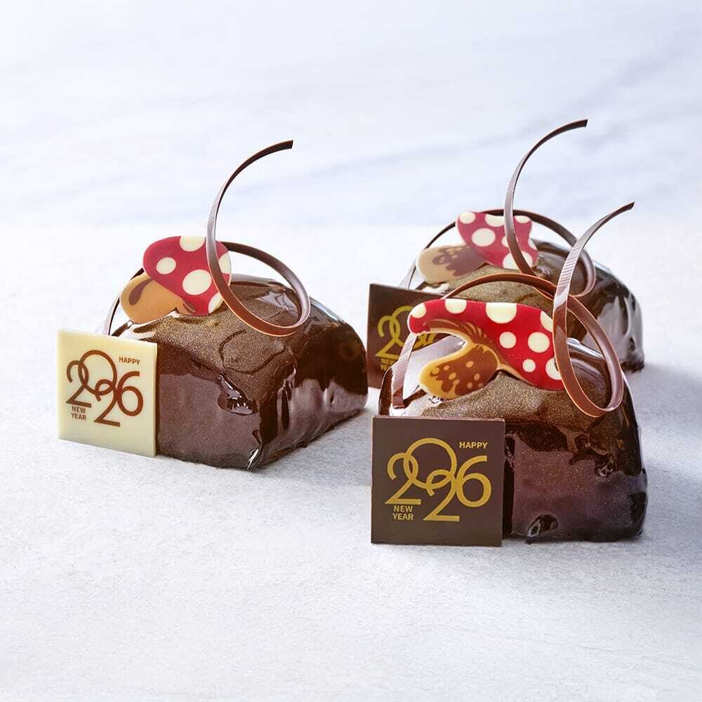 X126PC CHAMPIGNON L28MMXB34MM CHOCOLAT BLANC