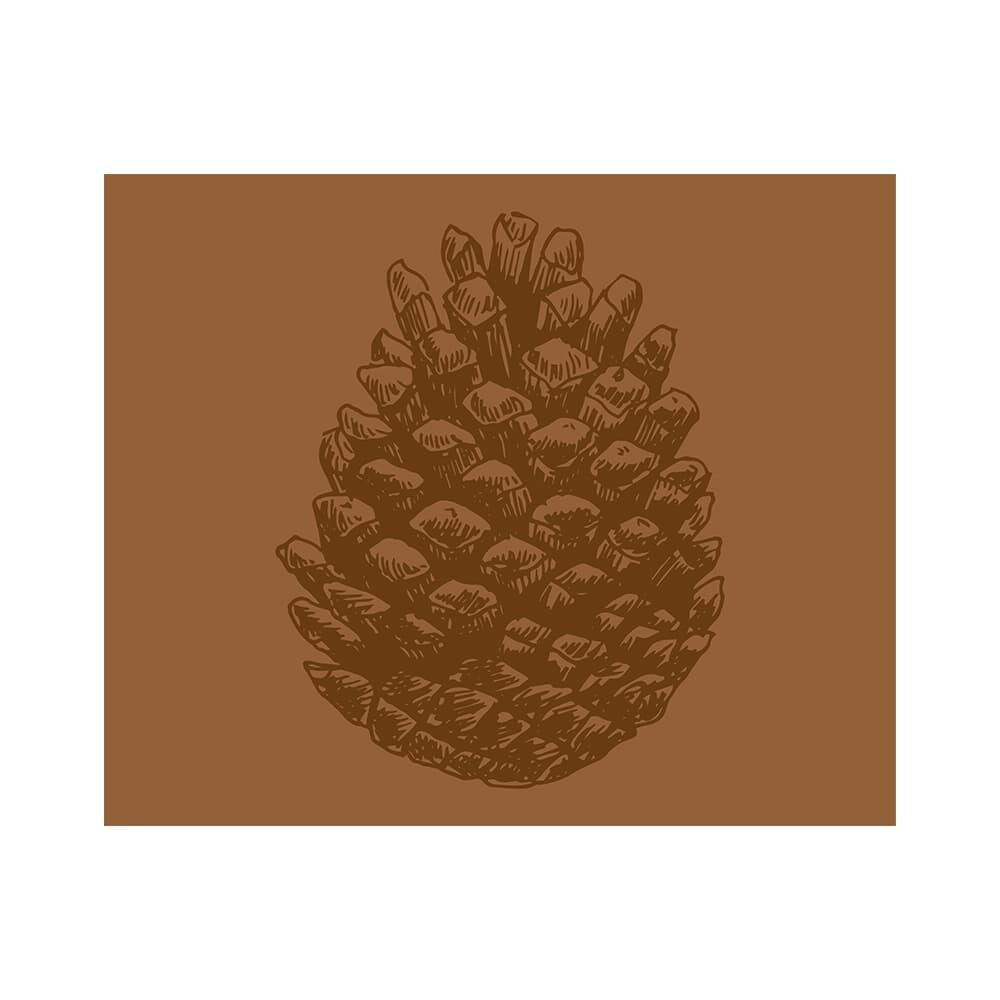 X30ST CHOCOLAT POMME DE PIN RECTAN. 85X70MM CHOCOLAT AU LAIT