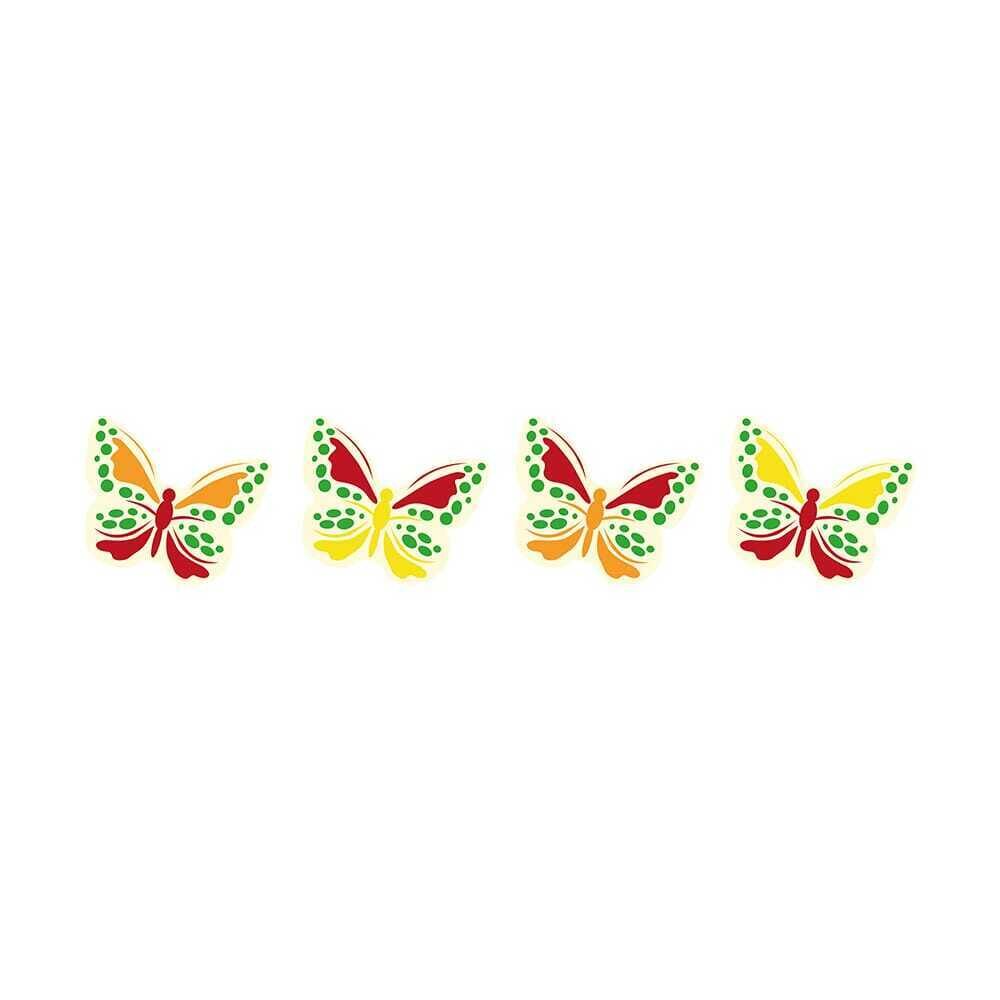 X360P PAPILLON CHOCOLAT BLANC 30X23MM IMPRIMÉ 4 COULEUR