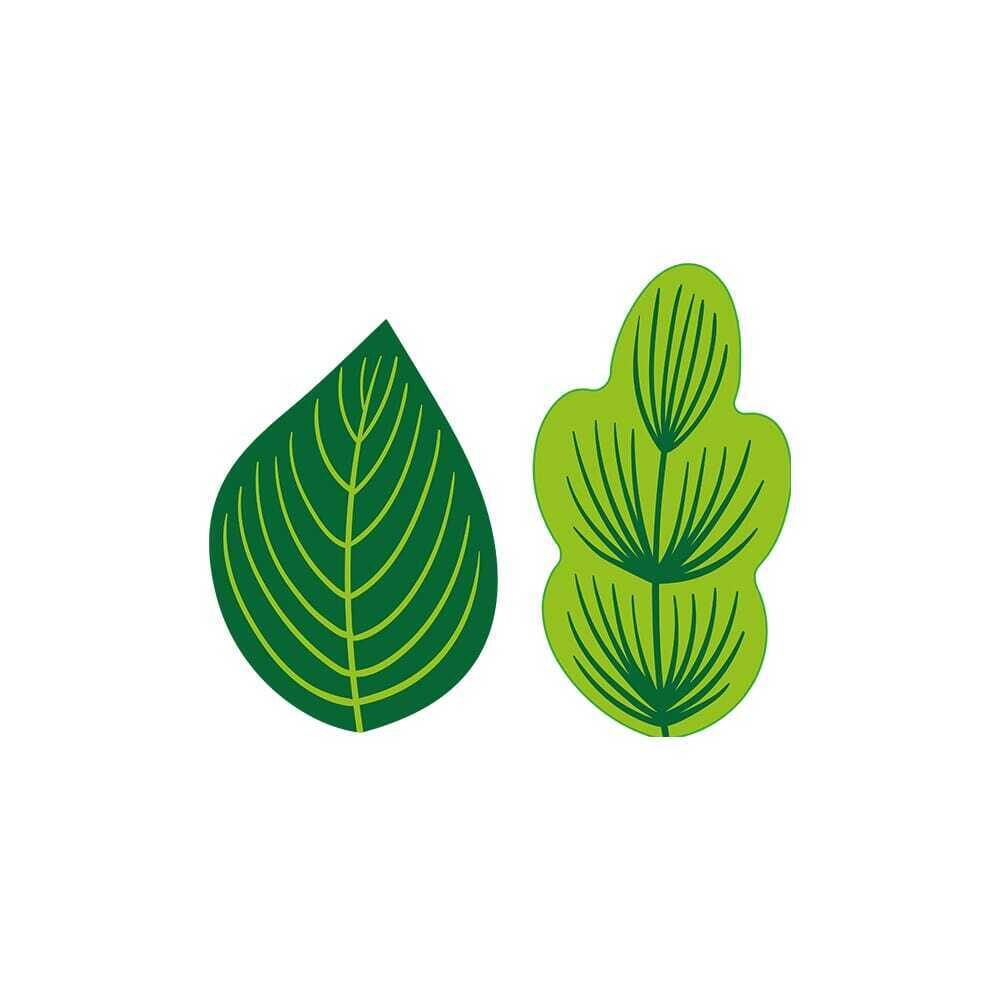 X288P ASSORTIMENT DE FEUILLES CHOCOLAT BLANC 2 COULEURS VERT