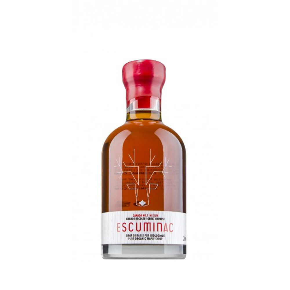 C/6X200ML MAPLE SYRUP ORGANIC ESCUMINAC DELGIRO