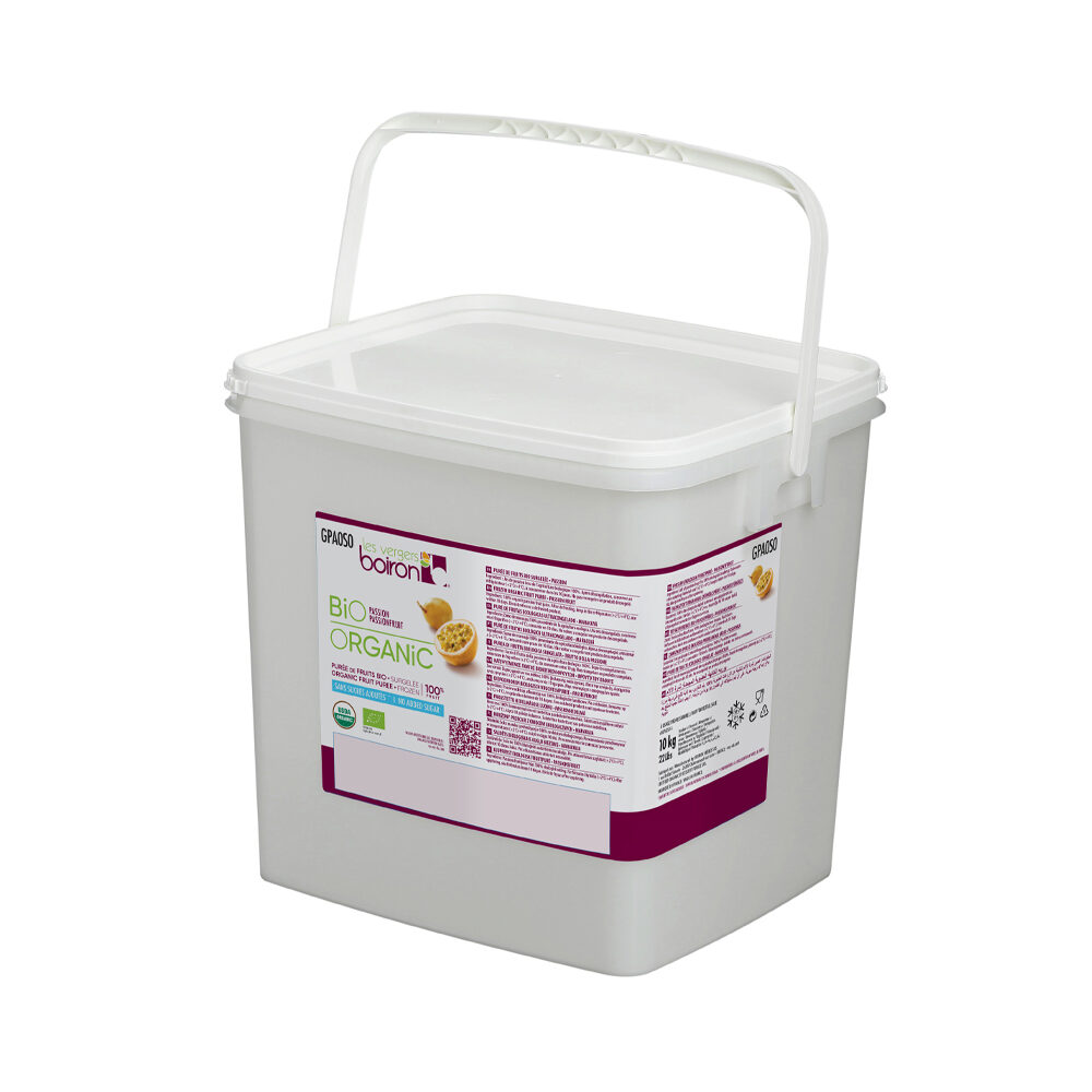 X10KG PASSION FRUIT 100% PUREE ORGANIC BOIRON - BIO