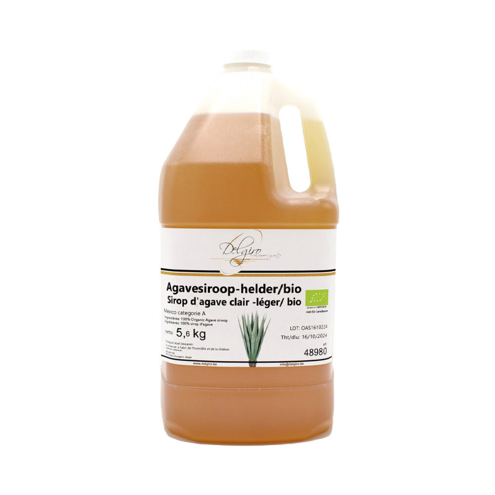 X5,6KG AGAVE SIROOP GOUDHELDER BIO