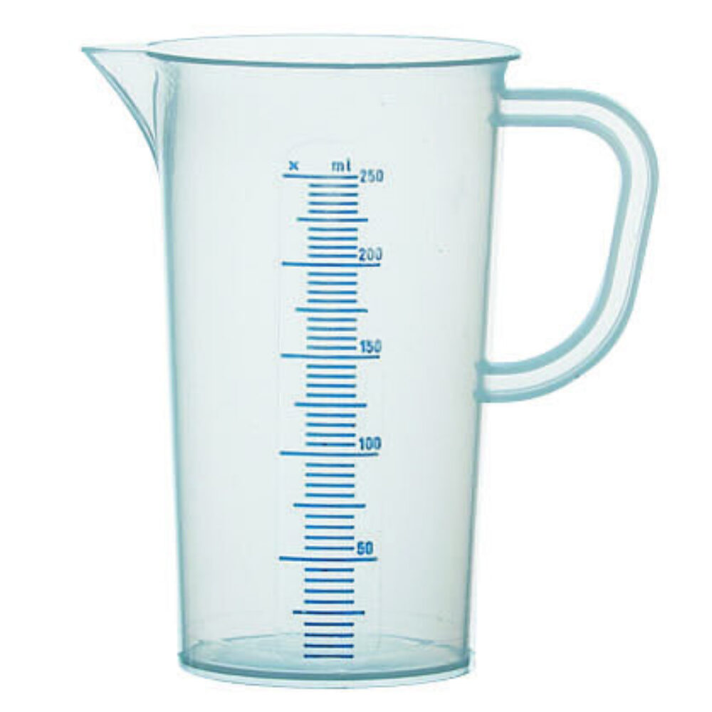 X1ST MAATBEKER PLASTIEK 0.5L GESLOTEN HANDVAT