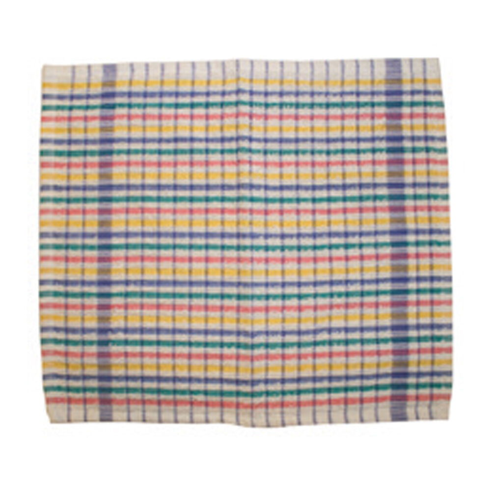 X 1 ST. VAATDOEK GEKLEURD  KATOEN