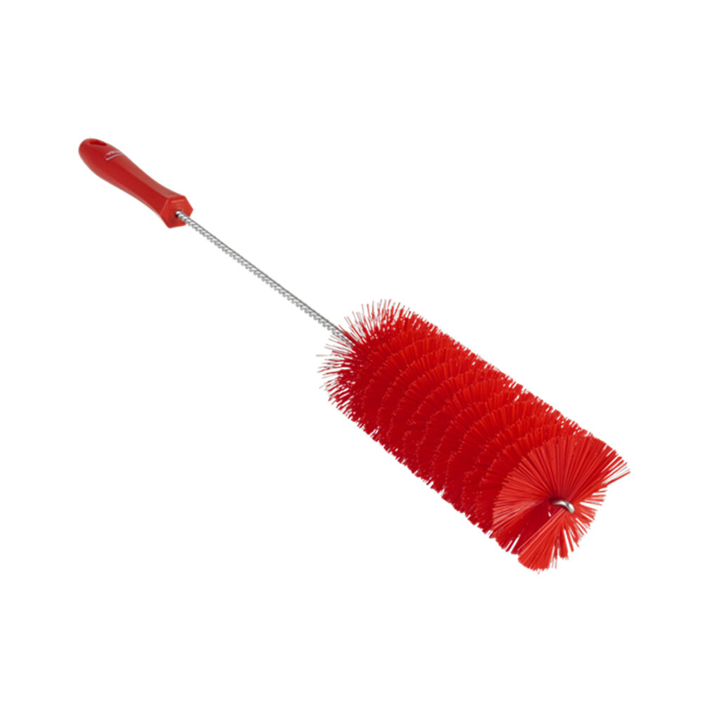 VIKAN FLESSENBORSTEL ROND ROOD 6CM