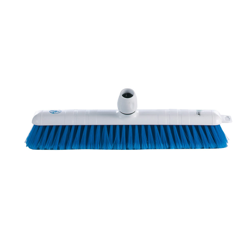 X1ST VEEGBORSTEL 40CM RILSAN GEPLUILMD BLAUW