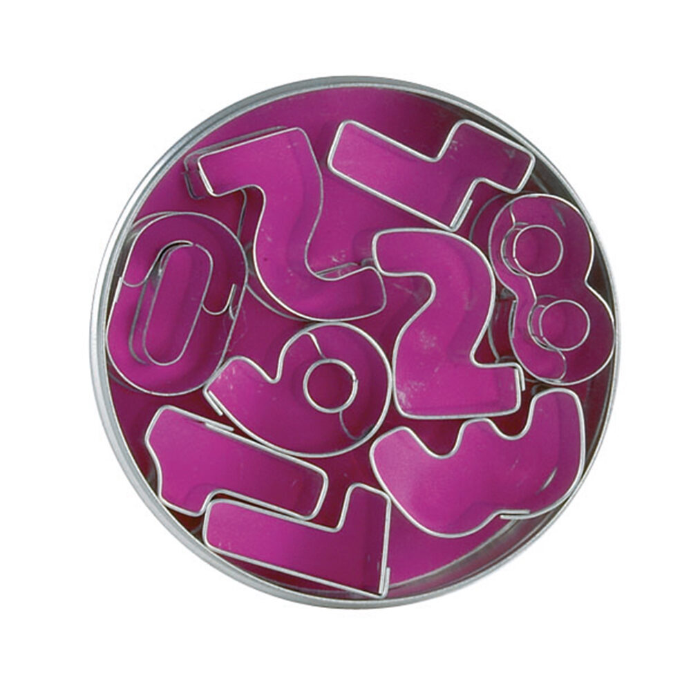CUTTERS SET 'NUMBERS'   METAL 13409