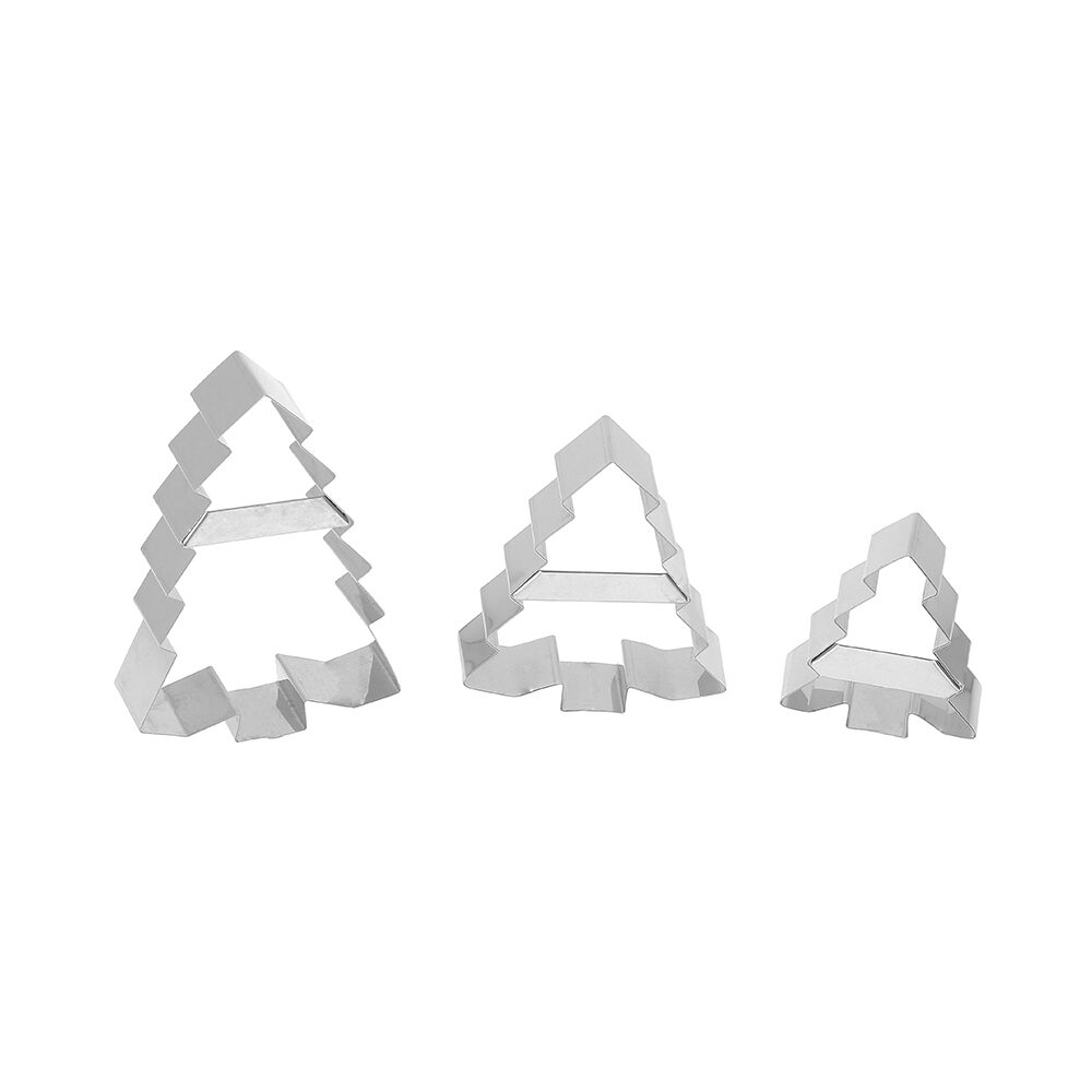 X 1PC XMAS TREE STENCIL 9CM