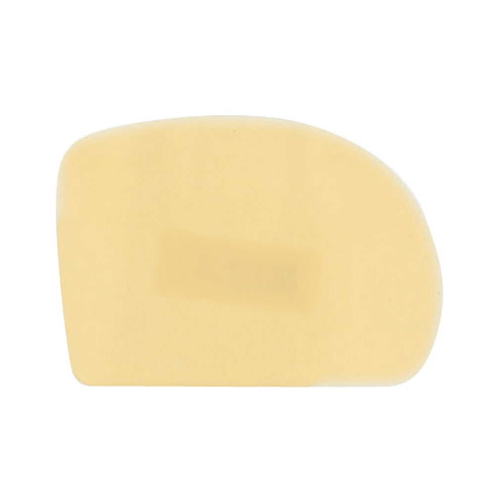X1PC RACLETTE PLASTIQUE ASSEMETRIQUE BEIGE 128X90MM