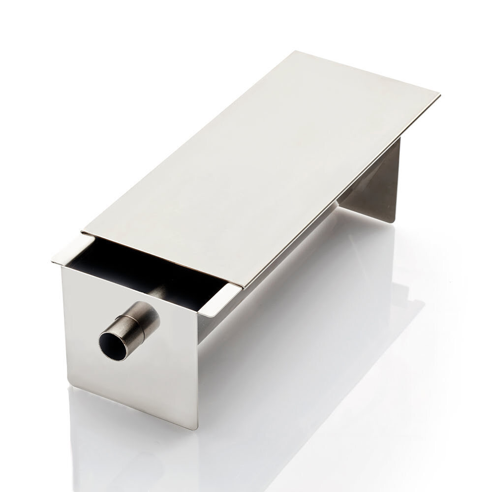 CAKEVORM DRIEHOEK INOX +DEKSEL+INSERTBUIS 250X82XH80MM 890ML