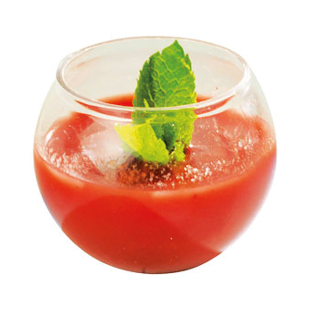 X100ST BOL GLAASJE PLASTIC 7.5CL _