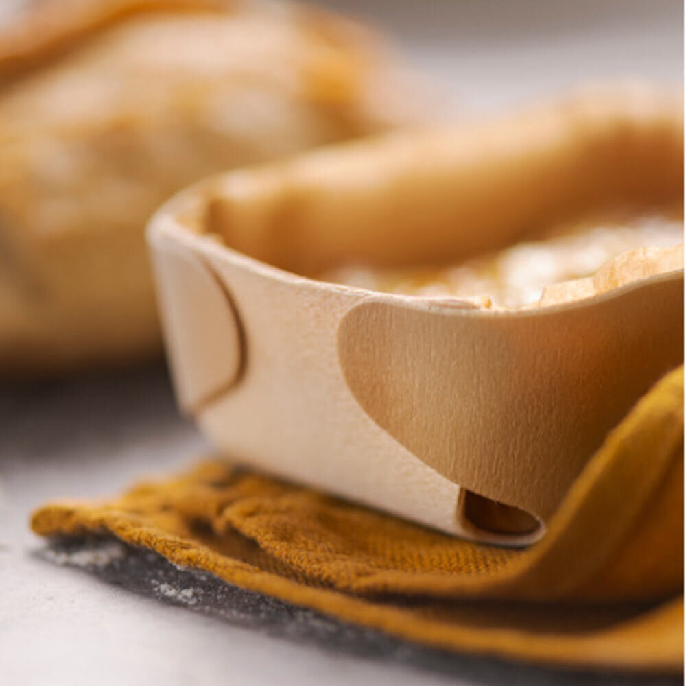 X200PC WOODBAKER 220X130X65MM+ PET BAKING CUP