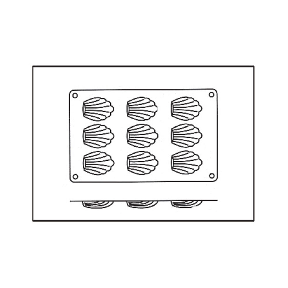 X1PC MOULE SILICONFLEX 9 MADELEINE