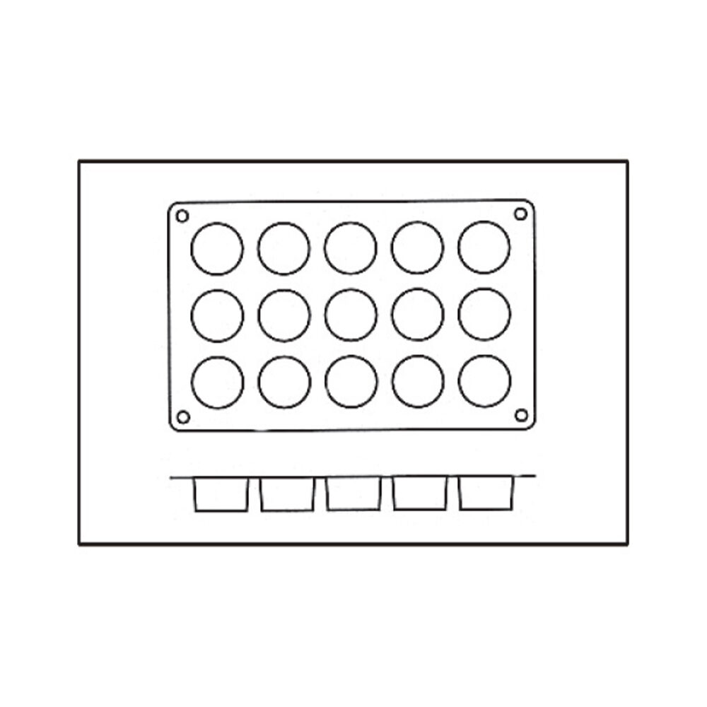X1PC MOULE SILICONFLEX 15 P.FOURS