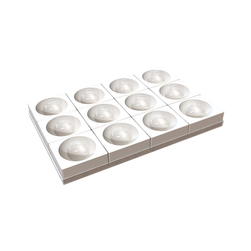 X1PC PLAQUE 12 DEMI SPHERES TORTA